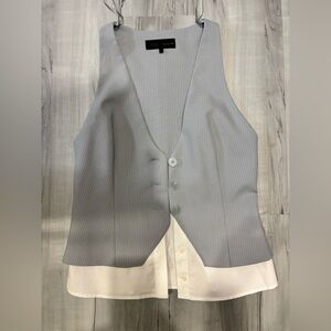 Zara Light blue Pinstripe Women’s Vest